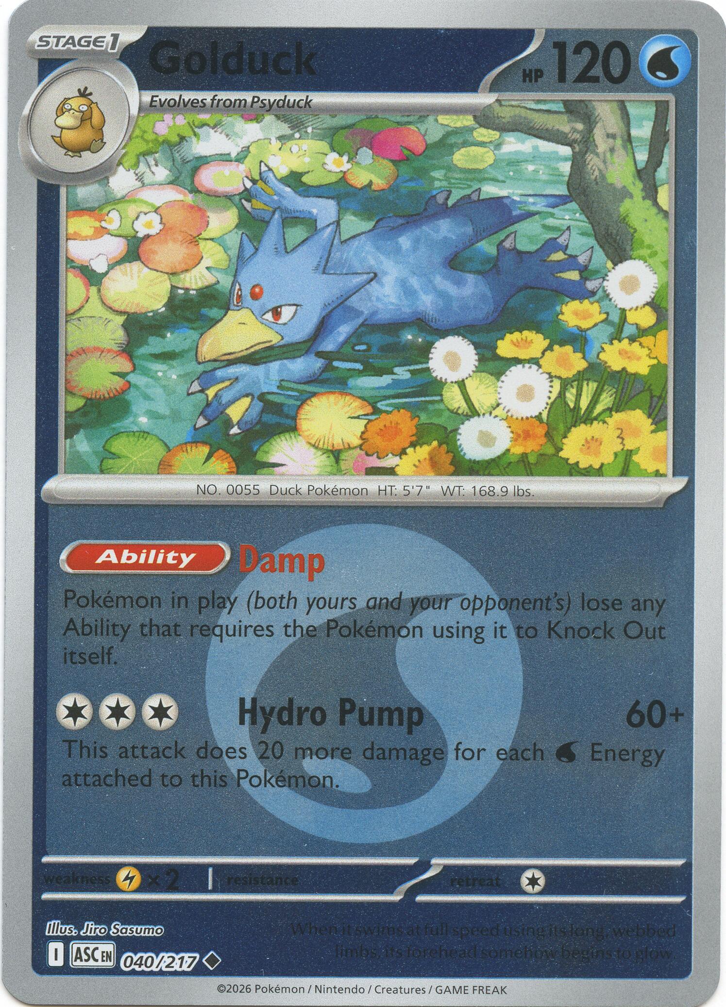 Golduck (040/217) (Energy Symbol Pattern) [Mega Evolution: Ascended Heroes] | Gear Gaming Fayetteville