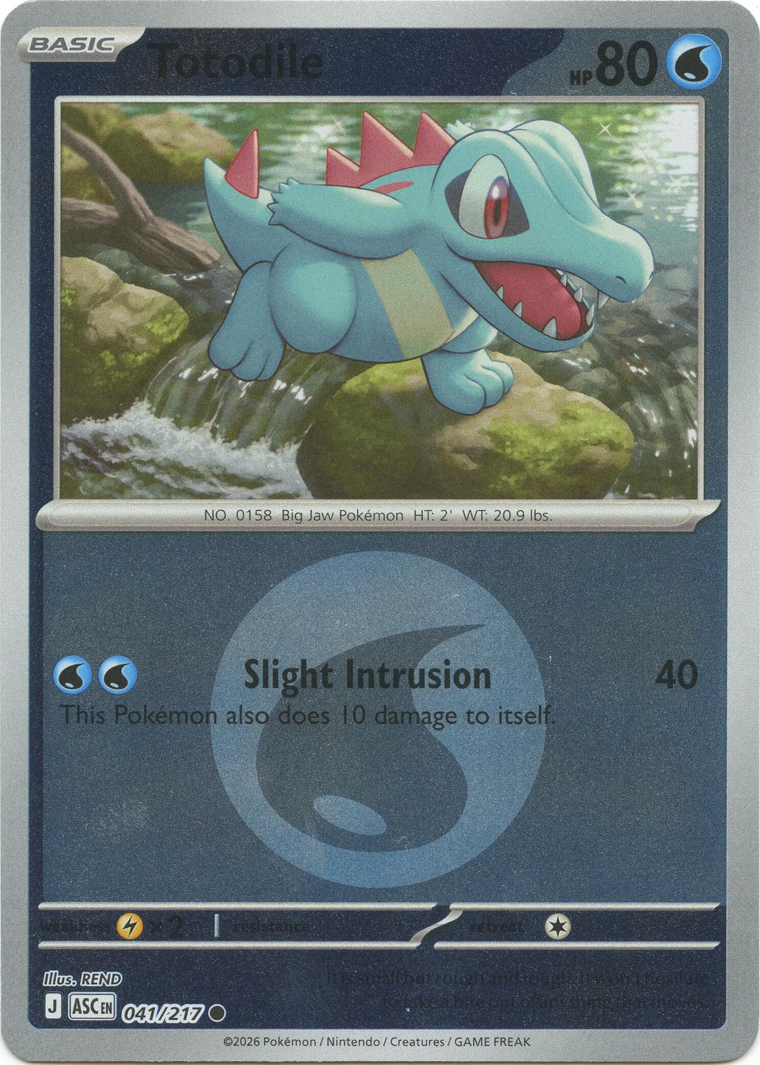 Totodile (041/217) (Energy Symbol Pattern) [Mega Evolution: Ascended Heroes] | Gear Gaming Fayetteville
