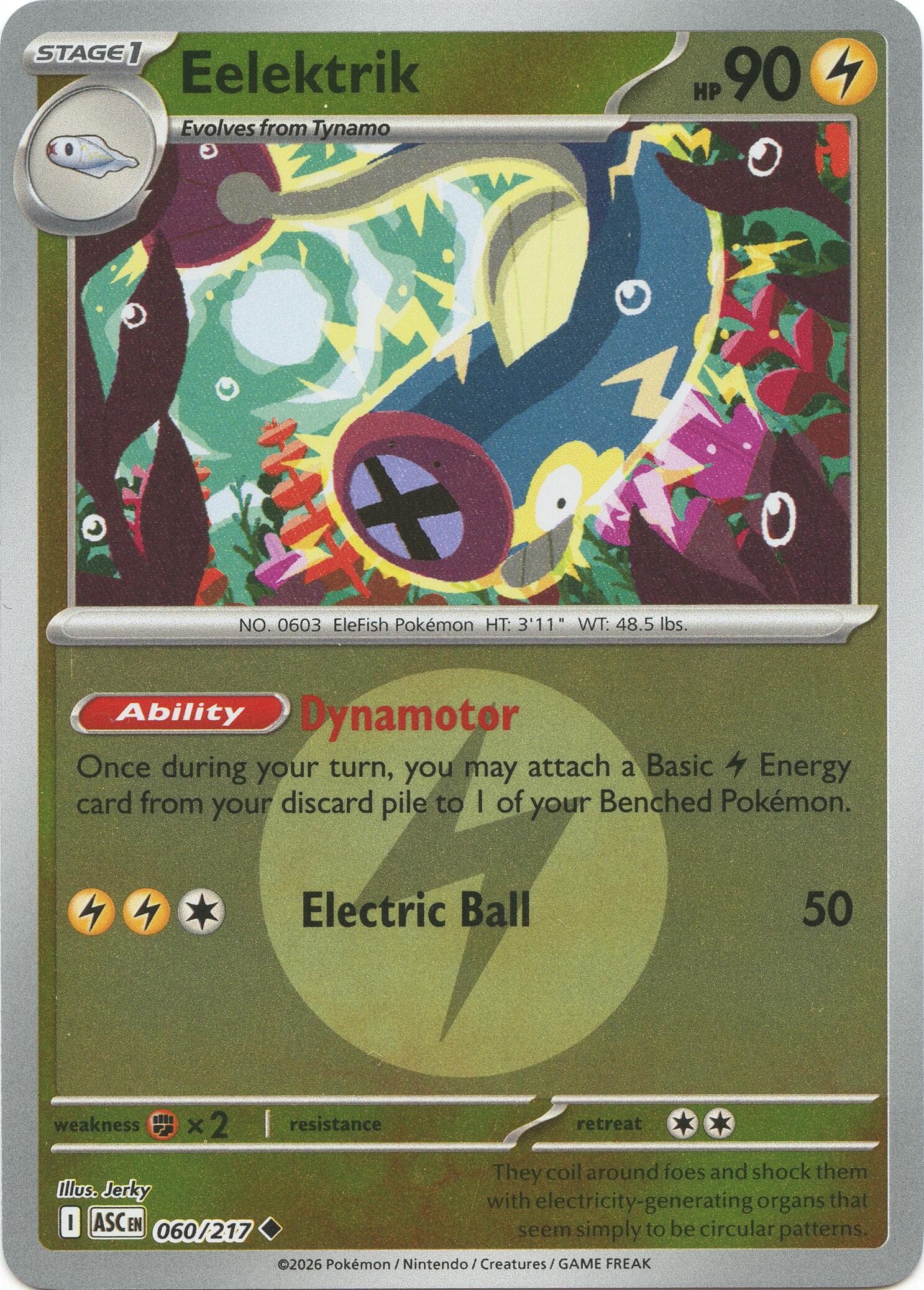 Eelektrik (060/217) (Energy Symbol Pattern) [Mega Evolution: Ascended Heroes] | Gear Gaming Fayetteville