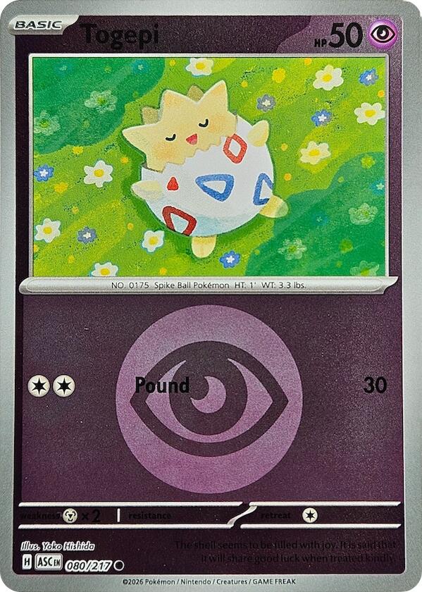 Togepi (080/217) (Energy Symbol Pattern) [Mega Evolution: Ascended Heroes] | Gear Gaming Fayetteville