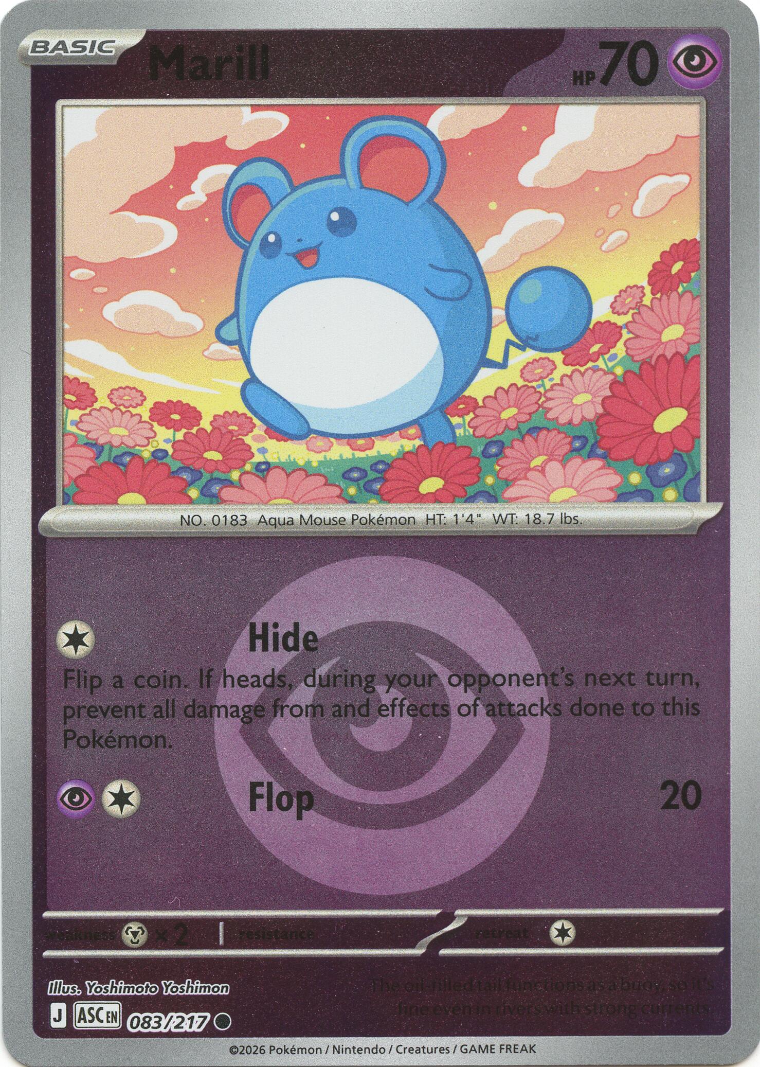 Marill (083/217) (Energy Symbol Pattern) [Mega Evolution: Ascended Heroes] | Gear Gaming Fayetteville