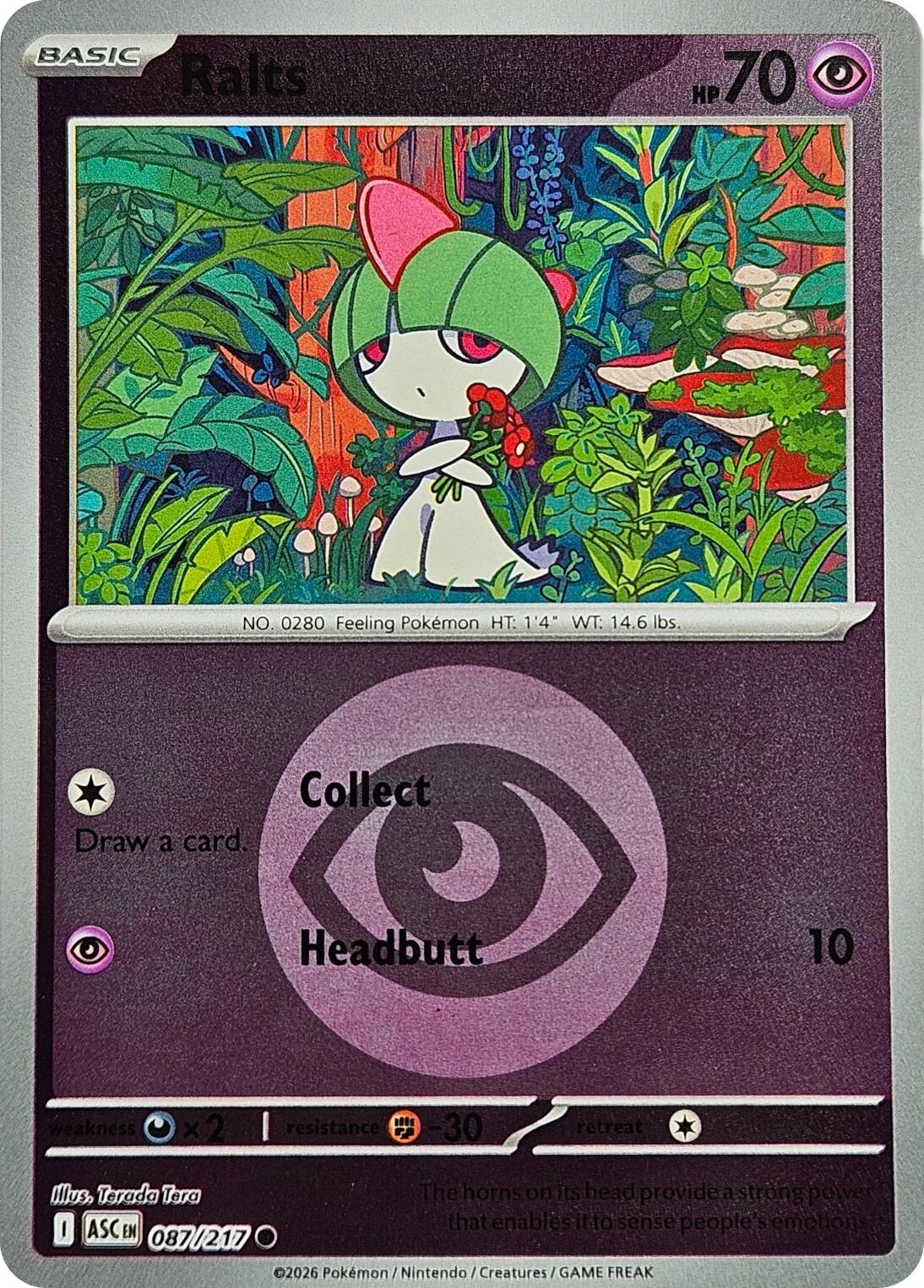 Ralts (087/217) (Energy Symbol Pattern) [Mega Evolution: Ascended Heroes] | Gear Gaming Fayetteville