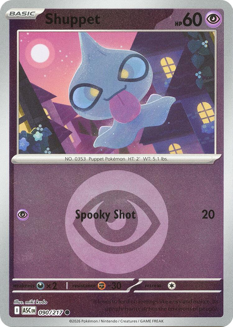 Shuppet (090/217) (Energy Symbol Pattern) [Mega Evolution: Ascended Heroes] | Gear Gaming Fayetteville
