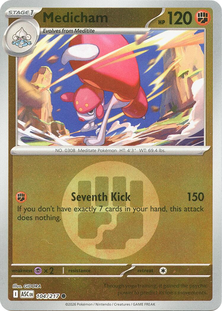 Medicham (104/217) (Energy Symbol Pattern) [Mega Evolution: Ascended Heroes] | Gear Gaming Fayetteville