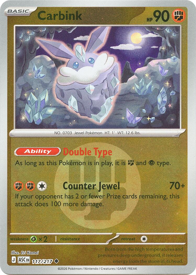 Carbink (117/217) (Energy Symbol Pattern) [Mega Evolution: Ascended Heroes] | Gear Gaming Fayetteville