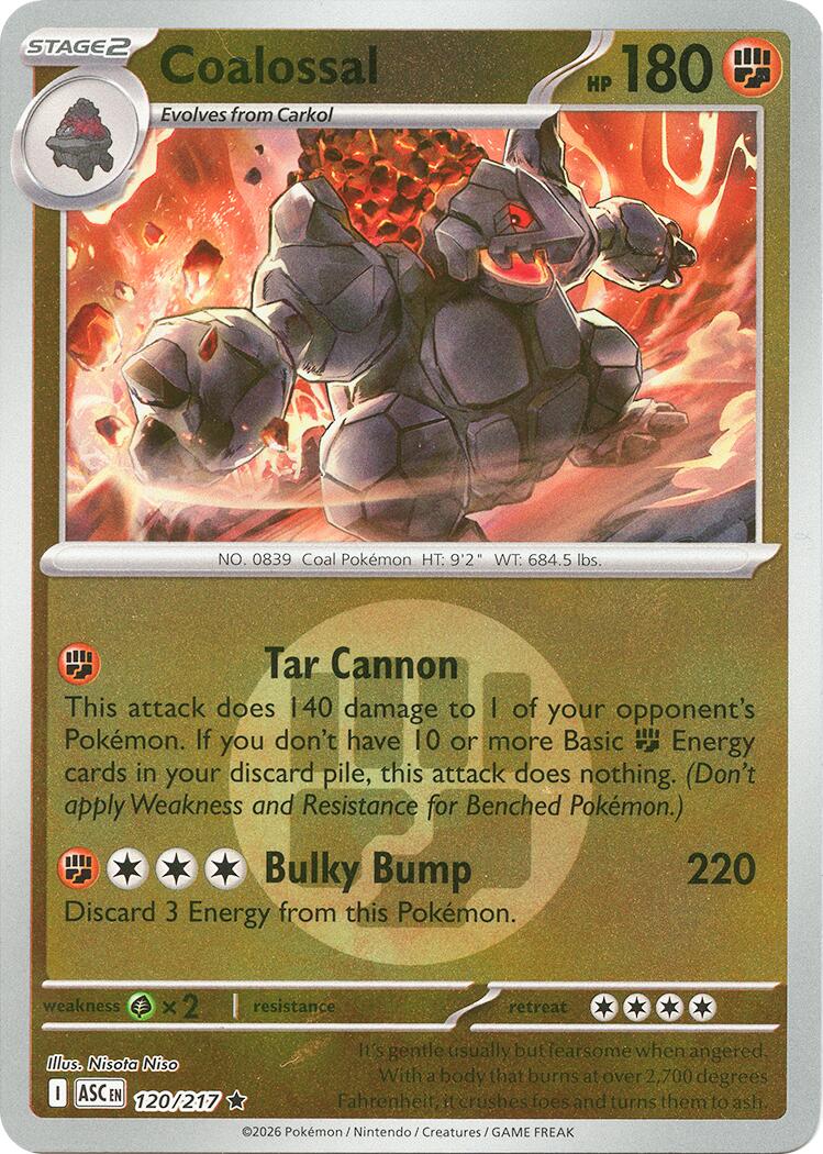 Coalossal (120/217) (Energy Symbol Pattern) [Mega Evolution: Ascended Heroes] | Gear Gaming Fayetteville