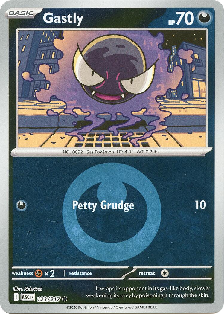 Gastly (123/217) (Energy Symbol Pattern) [Mega Evolution: Ascended Heroes] | Gear Gaming Fayetteville