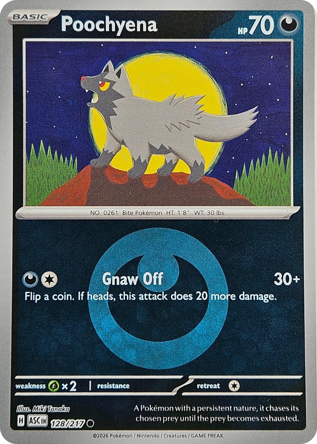 Poochyena (128/217) (Energy Symbol Pattern) [Mega Evolution: Ascended Heroes] | Gear Gaming Fayetteville