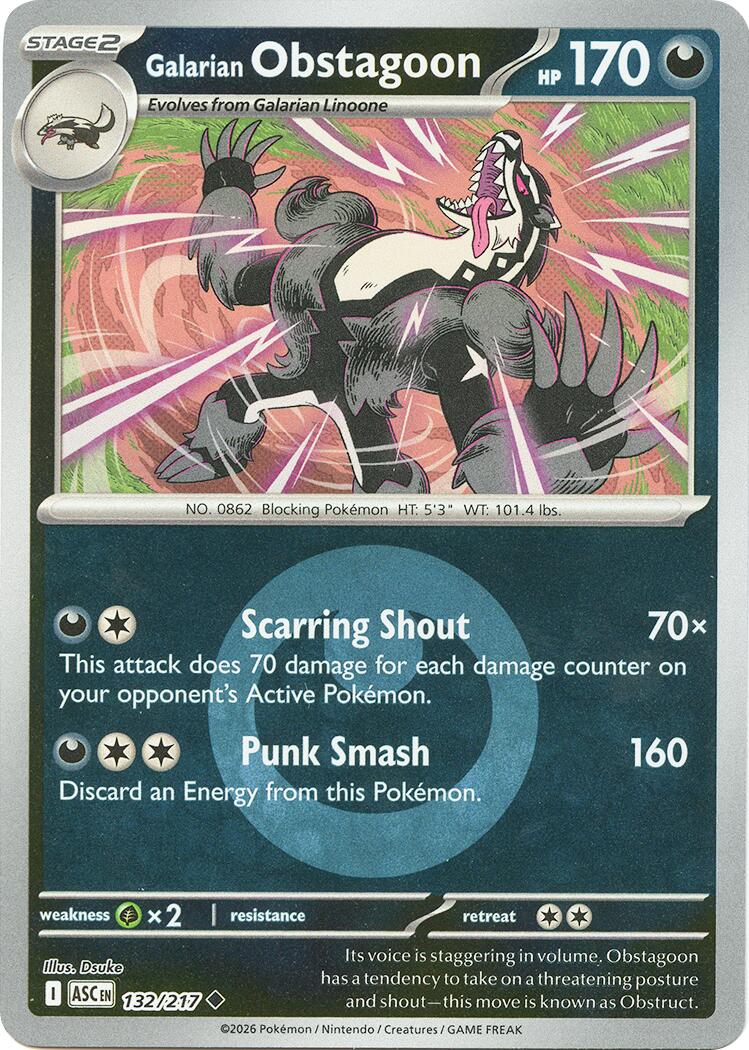 Galarian Obstagoon (132/217) (Energy Symbol Pattern) [Mega Evolution: Ascended Heroes] | Gear Gaming Fayetteville