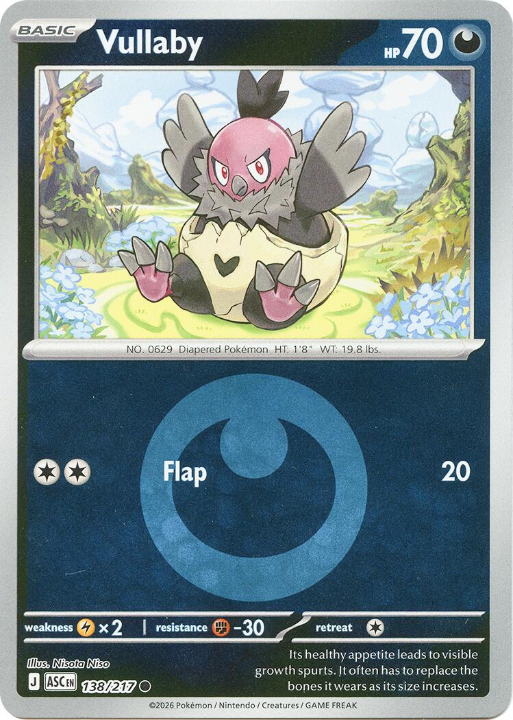 Vullaby (138/217) (Energy Symbol Pattern) [Mega Evolution: Ascended Heroes] | Gear Gaming Fayetteville