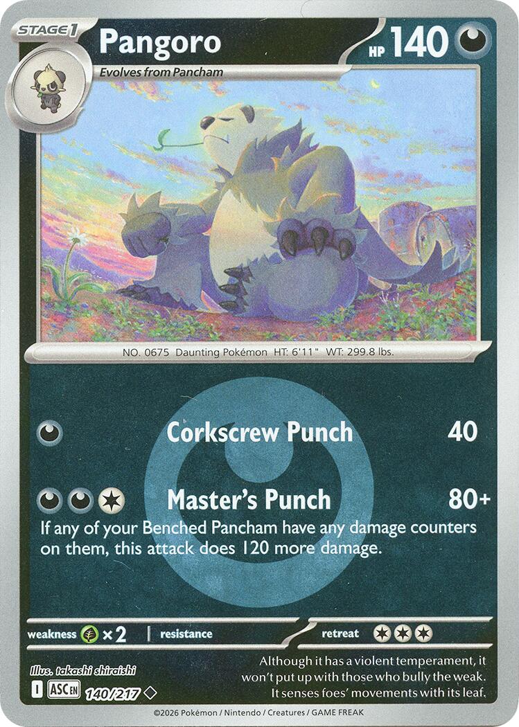 Pangoro (140/217) (Energy Symbol Pattern) [Mega Evolution: Ascended Heroes] | Gear Gaming Fayetteville