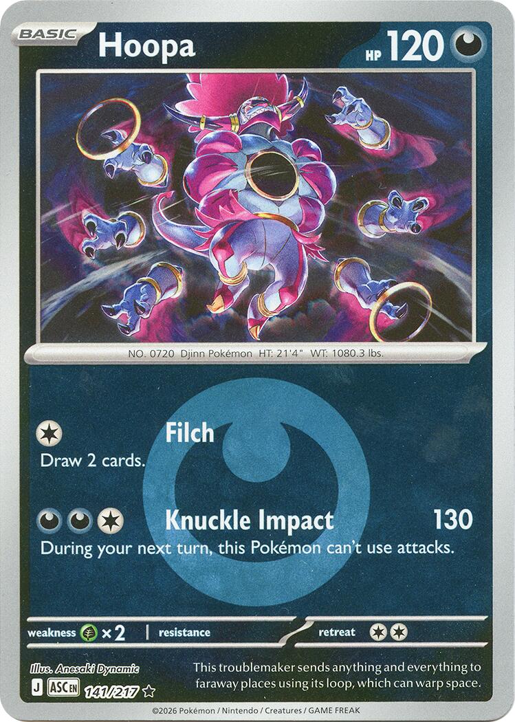 Hoopa (141/217) (Energy Symbol Pattern) [Mega Evolution: Ascended Heroes] | Gear Gaming Fayetteville