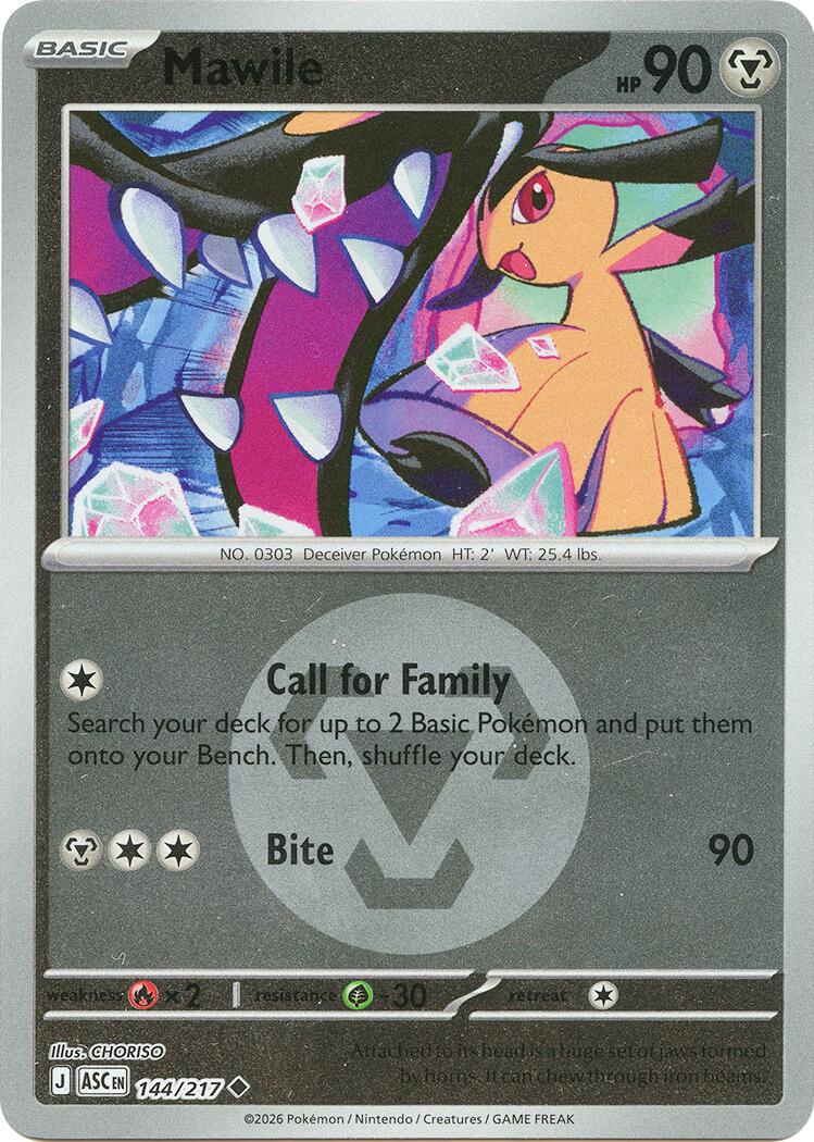 Mawile (144/217) (Energy Symbol Pattern) [Mega Evolution: Ascended Heroes] | Gear Gaming Fayetteville