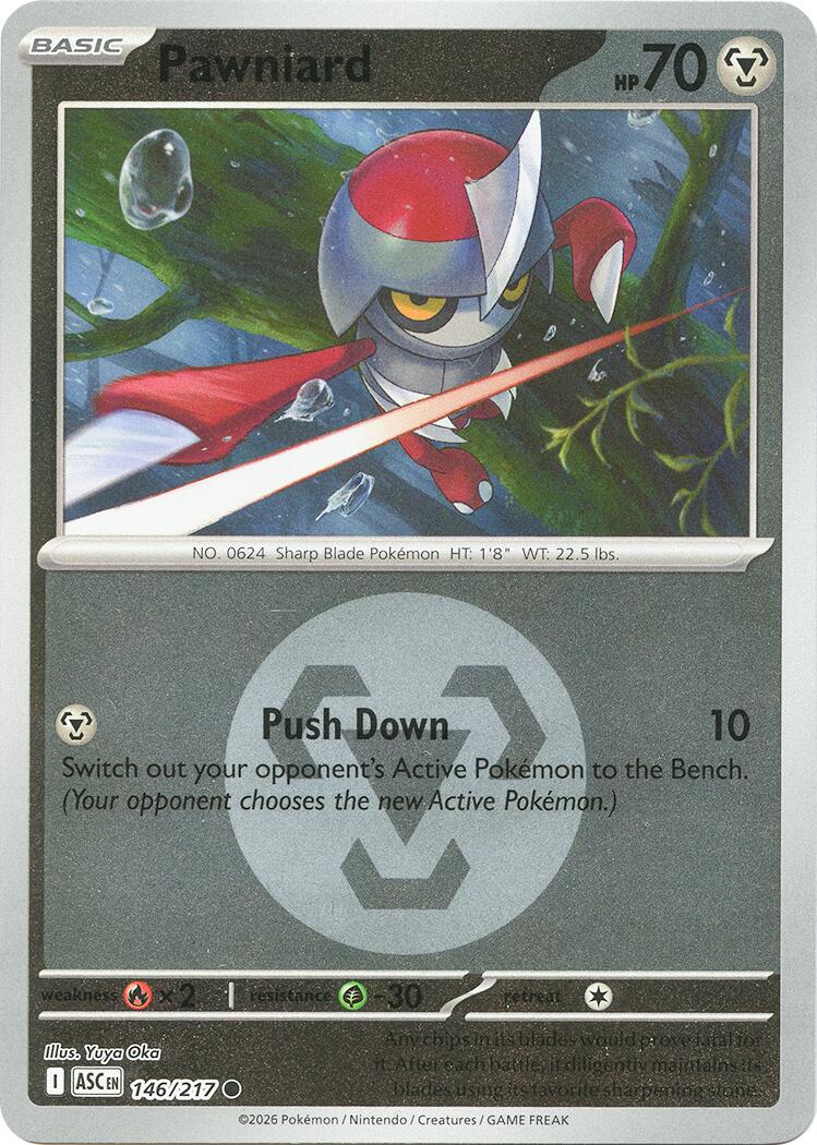 Pawniard (146/217) (Energy Symbol Pattern) [Mega Evolution: Ascended Heroes] | Gear Gaming Fayetteville