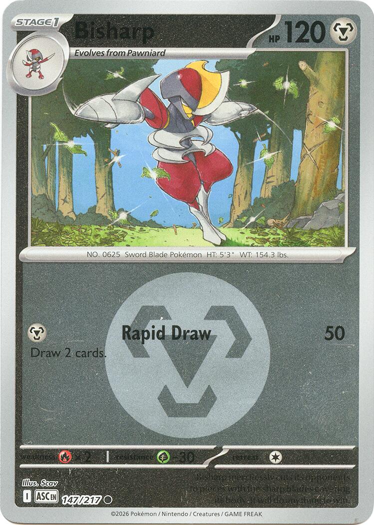Bisharp (147/217) (Energy Symbol Pattern) [Mega Evolution: Ascended Heroes] | Gear Gaming Fayetteville