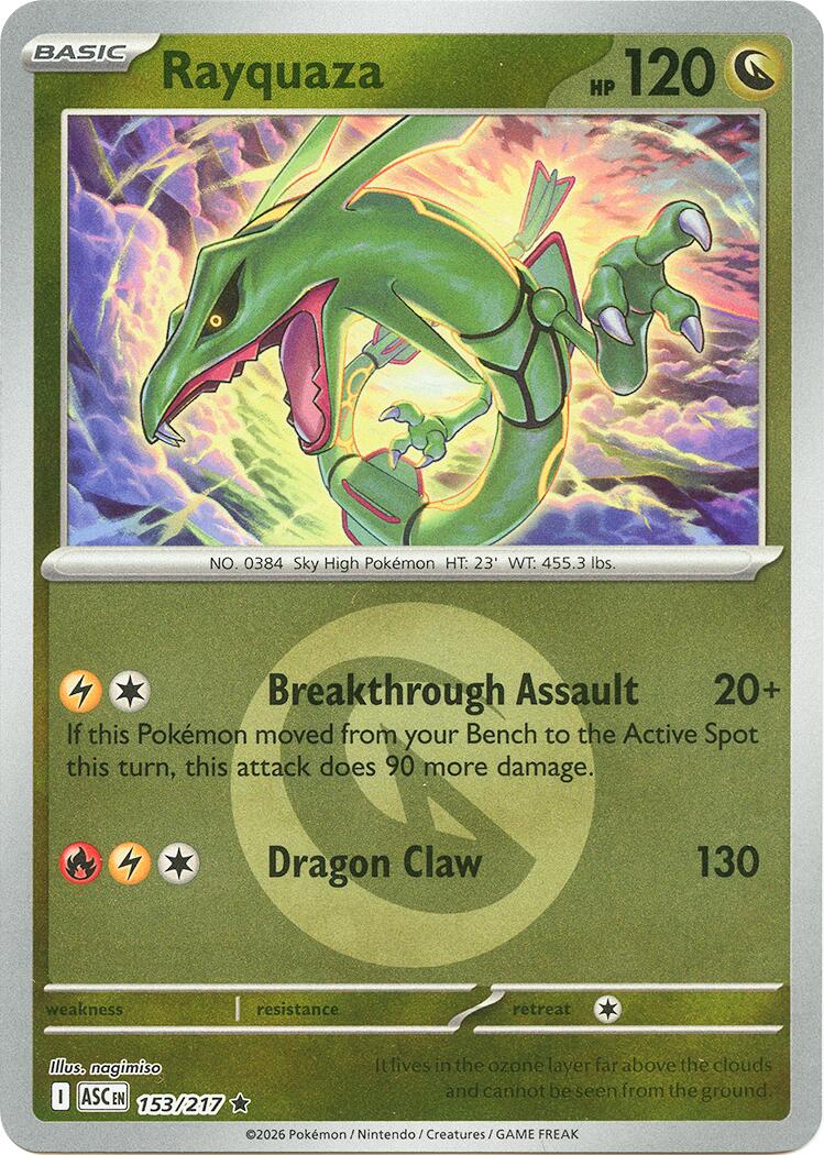 Rayquaza (153/217) (Energy Symbol Pattern) [Mega Evolution: Ascended Heroes] | Gear Gaming Fayetteville