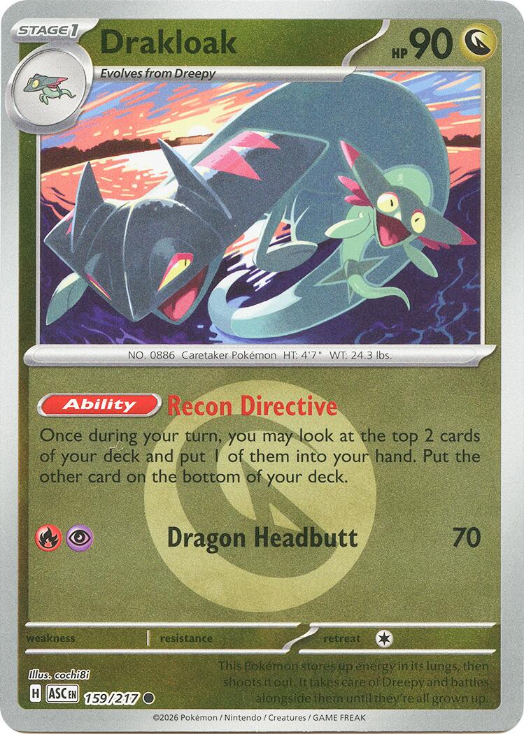 Drakloak (159/217) (Energy Symbol Pattern) [Mega Evolution: Ascended Heroes] | Gear Gaming Fayetteville