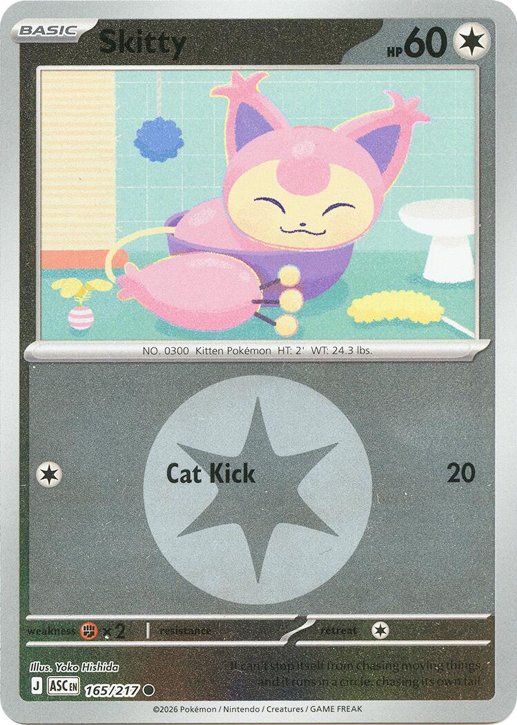 Skitty (165/217) (Energy Symbol Pattern) [Mega Evolution: Ascended Heroes] | Gear Gaming Fayetteville