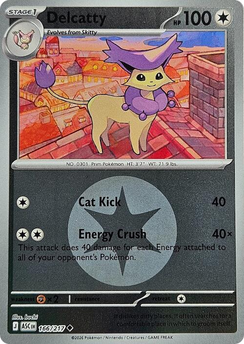 Delcatty (166/217) (Energy Symbol Pattern) [Mega Evolution: Ascended Heroes] | Gear Gaming Fayetteville
