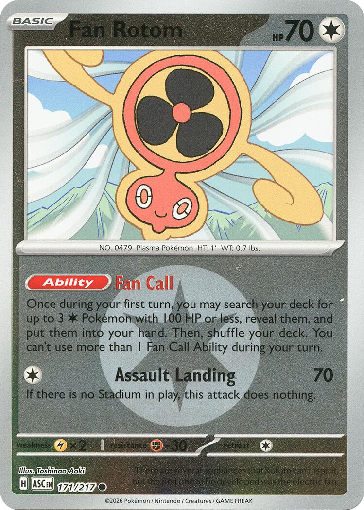 Fan Rotom (171/217) (Energy Symbol Pattern) [Mega Evolution: Ascended Heroes] | Gear Gaming Fayetteville