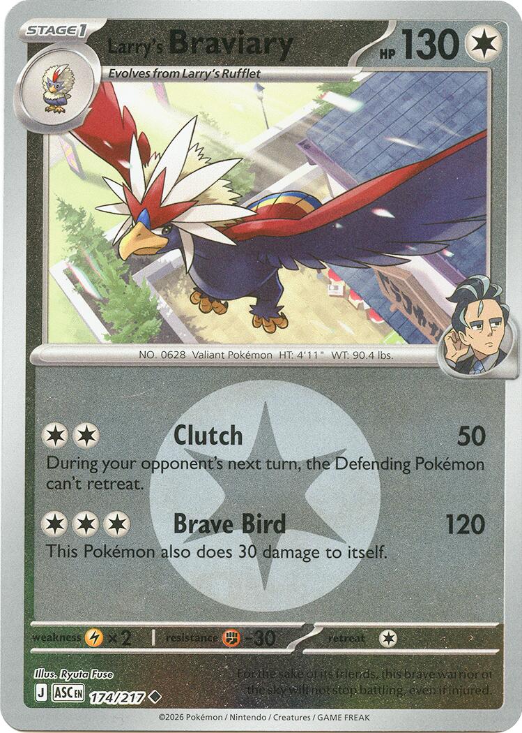 Larry's Braviary (174/217) (Energy Symbol Pattern) [Mega Evolution: Ascended Heroes] | Gear Gaming Fayetteville