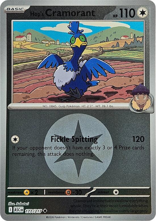 Hop's Cramorant (177/217) (Energy Symbol Pattern) [Mega Evolution: Ascended Heroes] | Gear Gaming Fayetteville
