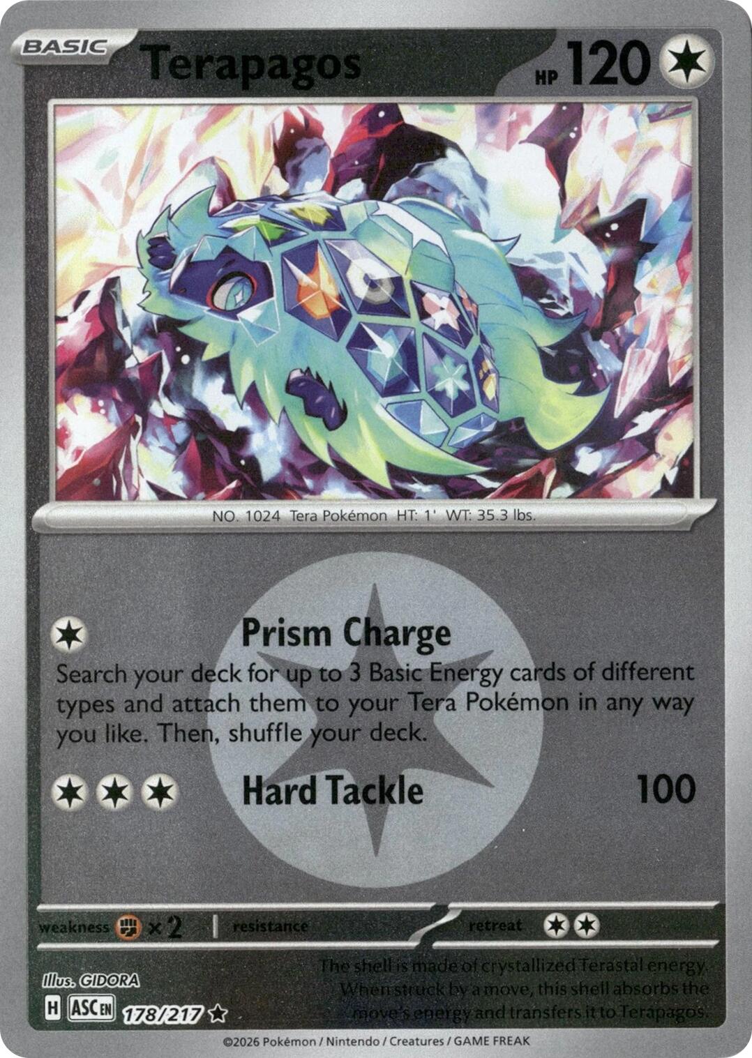 Terapagos (178/217) (Energy Symbol Pattern) [Mega Evolution: Ascended Heroes] | Gear Gaming Fayetteville