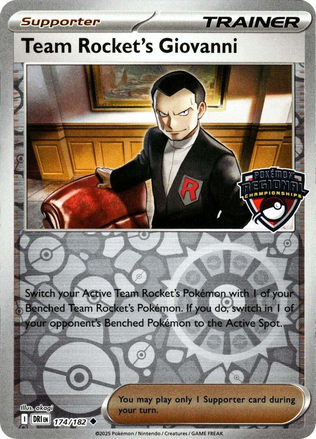 Team Rocket's Giovanni (174/182) [League & Championship Cards] | Gear Gaming Fayetteville