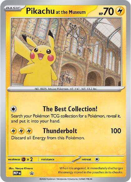 Pikachu at the Museum [Mega Evolution Promo] | Gear Gaming Fayetteville
