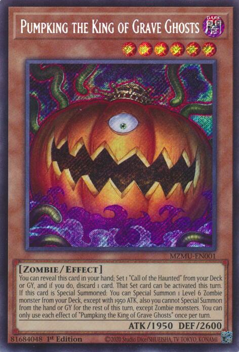 Pumpking the King of Grave Ghosts [MZMU-EN001] Secret Rare | Gear Gaming Fayetteville
