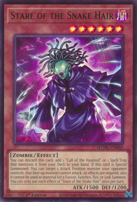 Stare of the Snake Hair [MZMU-EN003] Ultra Rare | Gear Gaming Fayetteville
