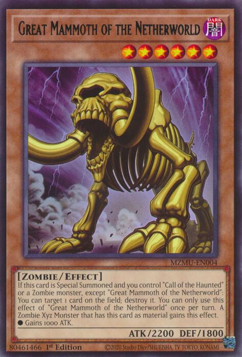 Great Mammoth of the Netherworld [MZMU-EN004] Rare | Gear Gaming Fayetteville
