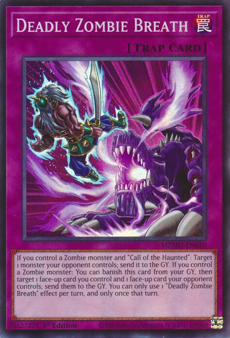 Deadly Zombie Breath [MZMU-EN010] Super Rare | Gear Gaming Fayetteville
