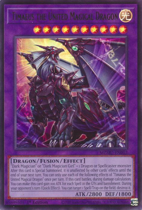 Timaeus the United Magical Dragon [MZMU-EN012] Ultra Rare | Gear Gaming Fayetteville