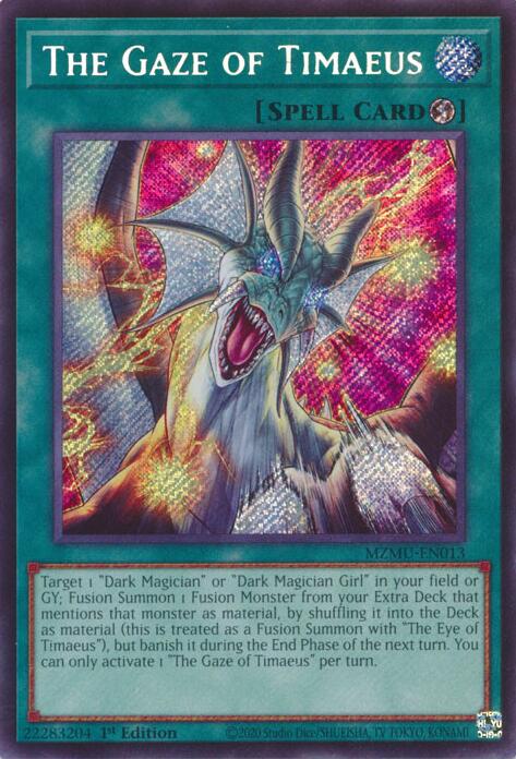 The Gaze of Timaeus [MZMU-EN013] Secret Rare | Gear Gaming Fayetteville