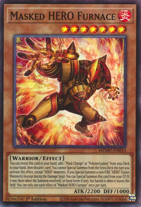 Masked HERO Furnace [MZMU-EN015] Super Rare | Gear Gaming Fayetteville