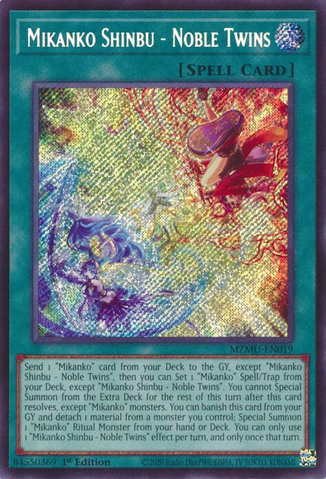 Mikanko Shinbu - Noble Twins [MZMU-EN019] Secret Rare | Gear Gaming Fayetteville