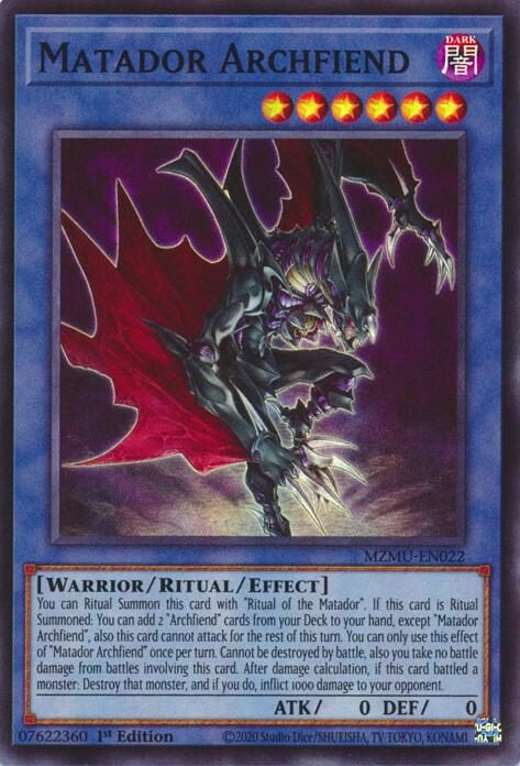 Matador Archfiend [MZMU-EN022] Super Rare | Gear Gaming Fayetteville