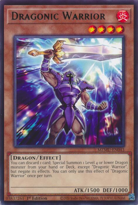 Dragonic Warrior [MZMU-EN043] Rare | Gear Gaming Fayetteville