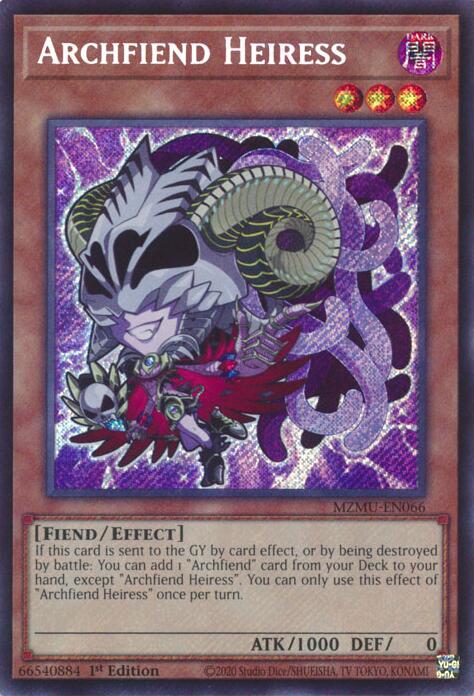 Archfiend Heiress [MZMU-EN066] Secret Rare | Gear Gaming Fayetteville