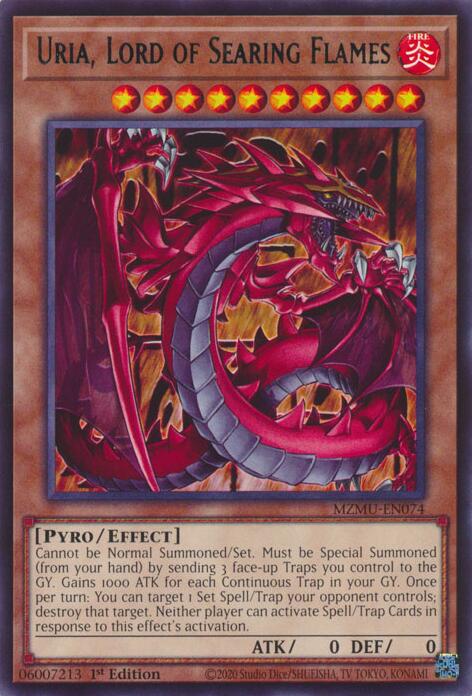 Uria, Lord of Searing Flames [MZMU-EN074] Rare | Gear Gaming Fayetteville