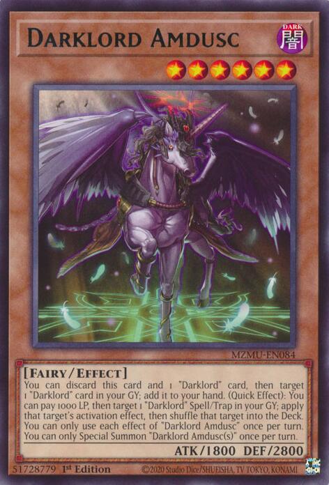 Darklord Amdusc [MZMU-EN084] Rare | Gear Gaming Fayetteville