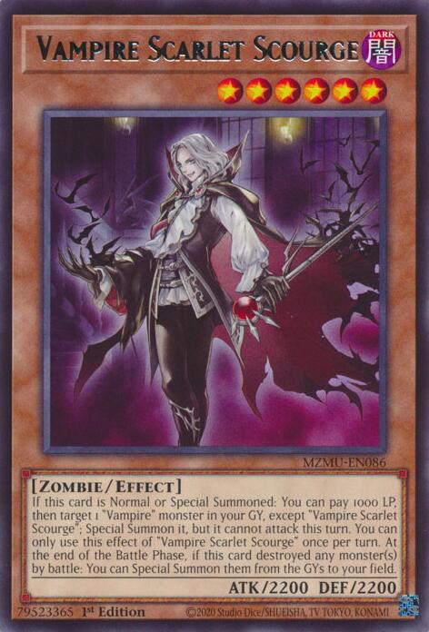 Vampire Scarlet Scourge [MZMU-EN086] Rare | Gear Gaming Fayetteville