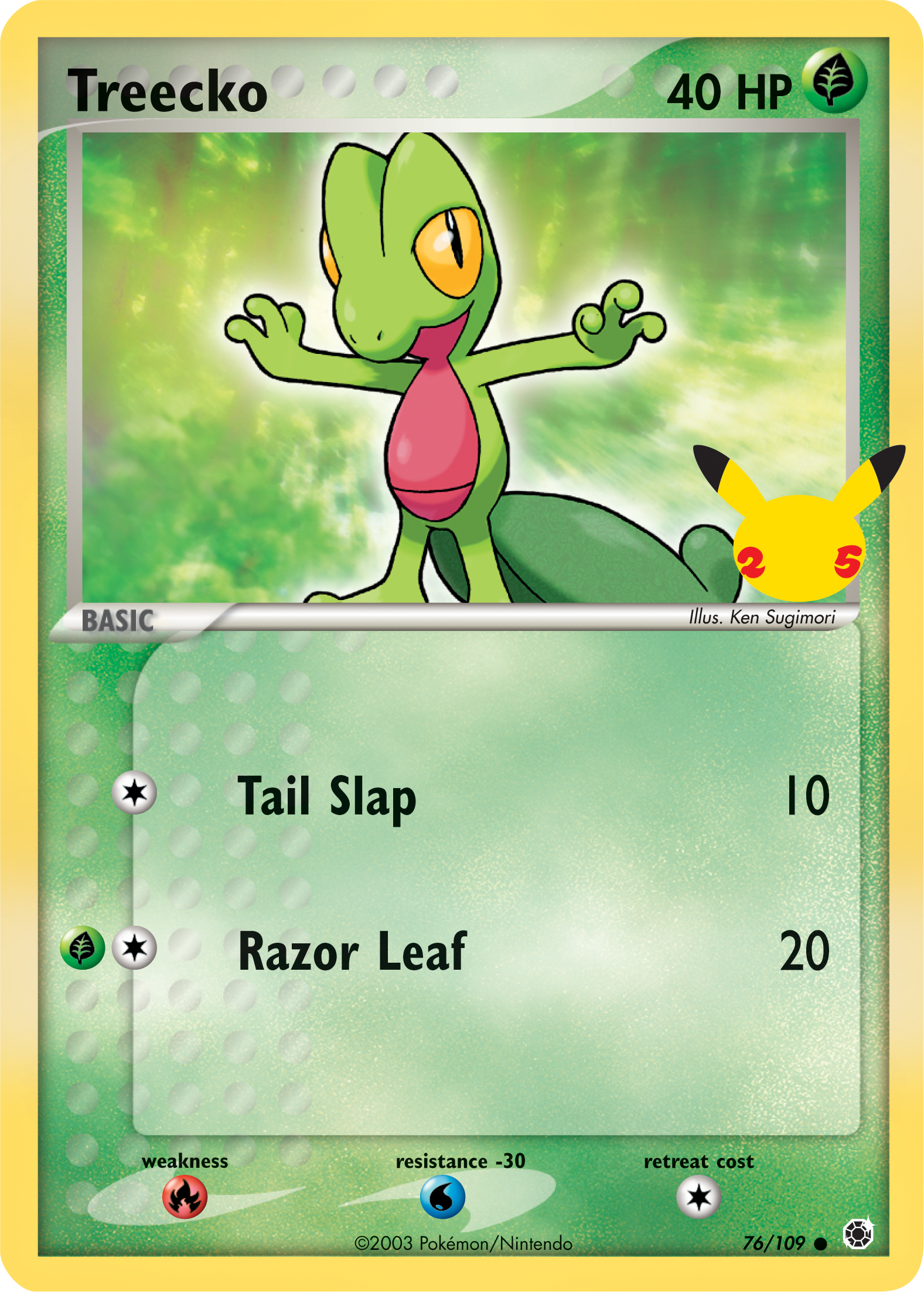 Treecko (76/109) (Jumbo Card) [First Partner Pack] | Gear Gaming Fayetteville