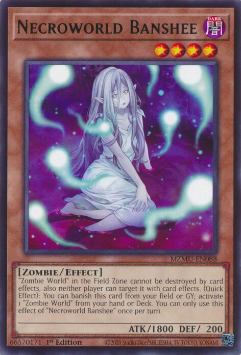 Necroworld Banshee [MZMU-EN088] Rare | Gear Gaming Fayetteville