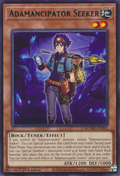 Adamancipator Seeker [MZMU-EN091] Rare | Gear Gaming Fayetteville