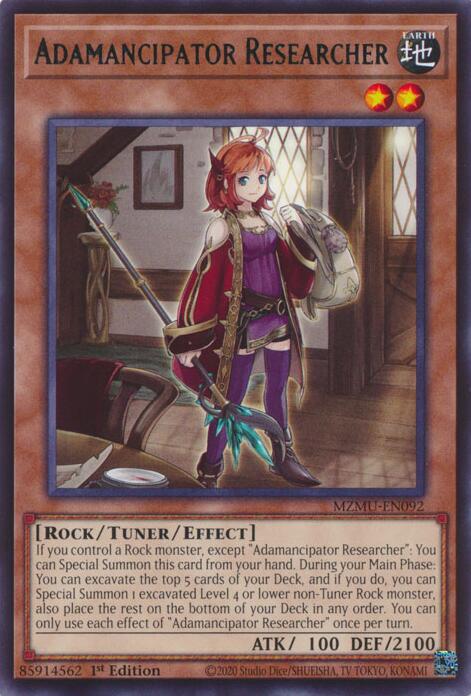 Adamancipator Researcher [MZMU-EN092] Rare | Gear Gaming Fayetteville
