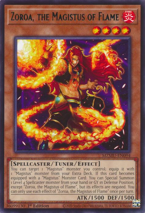 Zoroa, the Magistus of Flame [MZMU-EN094] Rare | Gear Gaming Fayetteville