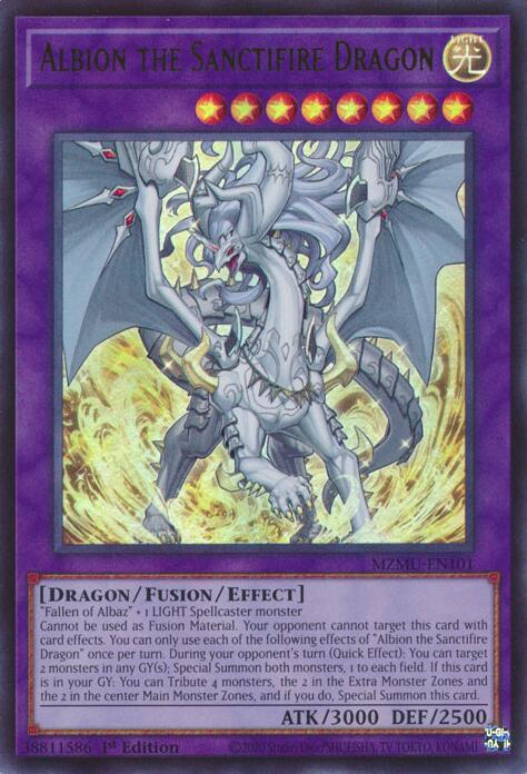 Albion the Sanctifire Dragon [MZMU-EN101] Ultra Rare | Gear Gaming Fayetteville