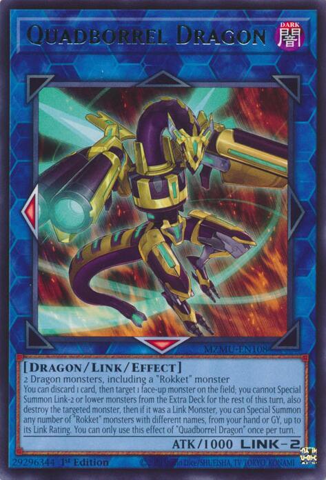 Quadborrel Dragon [MZMU-EN108] Rare | Gear Gaming Fayetteville